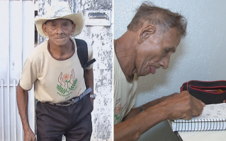 Aos 90 anos, idoso é o estudante mais velho da rede pública em Goiás e faz sucesso com vídeos nas redes sociais